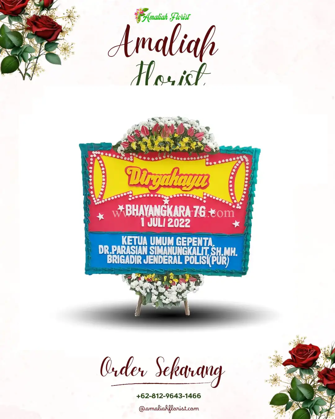 Papan Bunga HUT Ulang Tahun Rejang Lebong